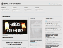 Tablet Screenshot of lepassagerclandestin.fr